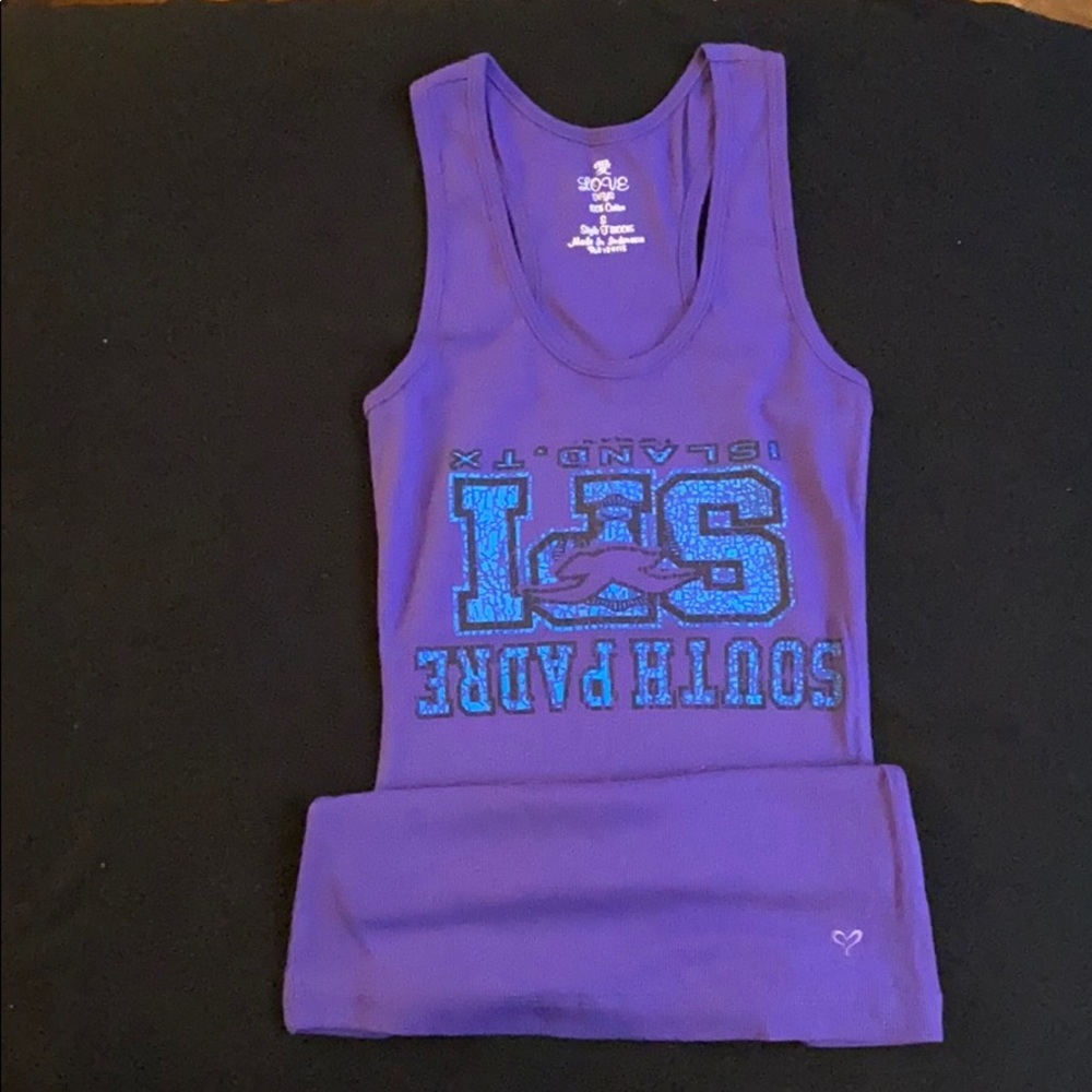 South Padre Island Purple Tank Top
